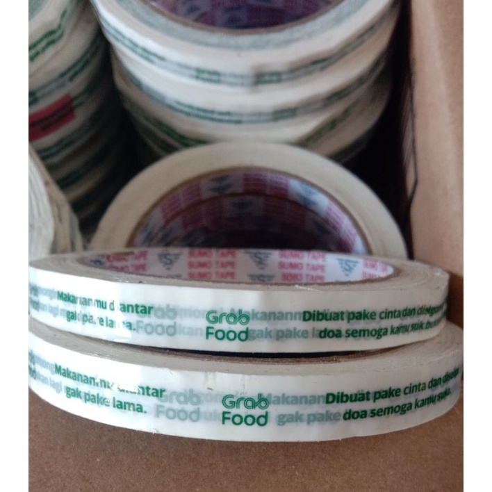 

Lakban Printing Rijek tapi masih layak pakai 0.5inc x 90yard