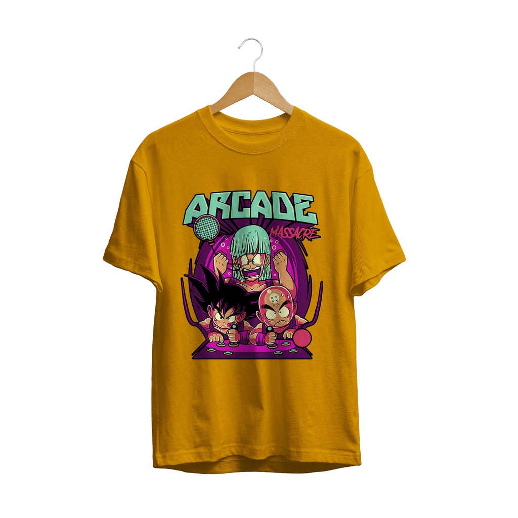 T-SHIRT KAOS ANIME DRAGON BALL / T-SHIRT ARCADE MASSACRE PREMIUM QUALITY