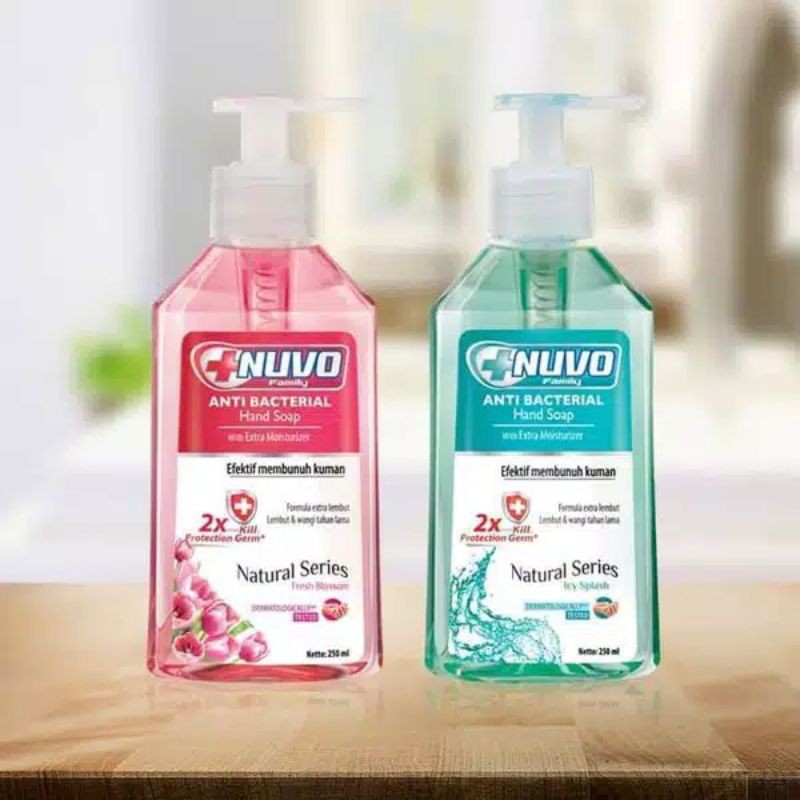 Nuvo Hand Soap / sabun cuci tangan 250ml Pouch & Botol + Refill