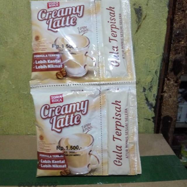 

Torabika creamy latte 1 renceng 11000