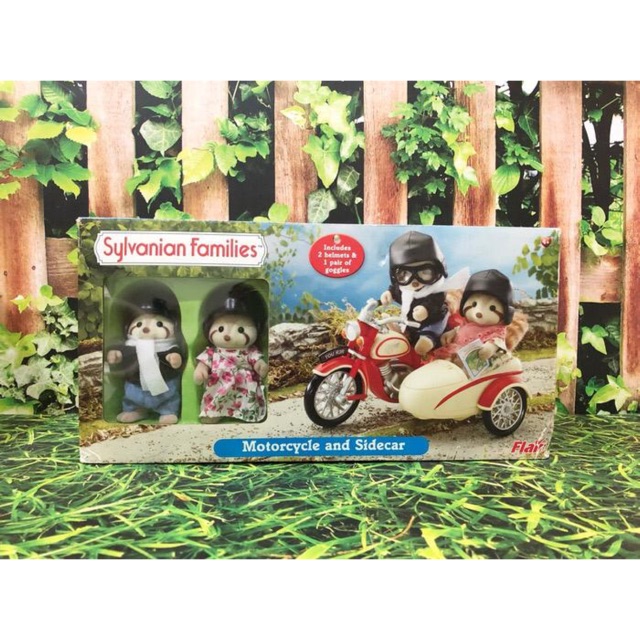sylvanian motorcycle and sidecar