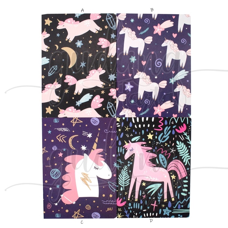 

Notebook B5 Black Unicorn Buku Tulis Kuda Poni Hitam GH 308248