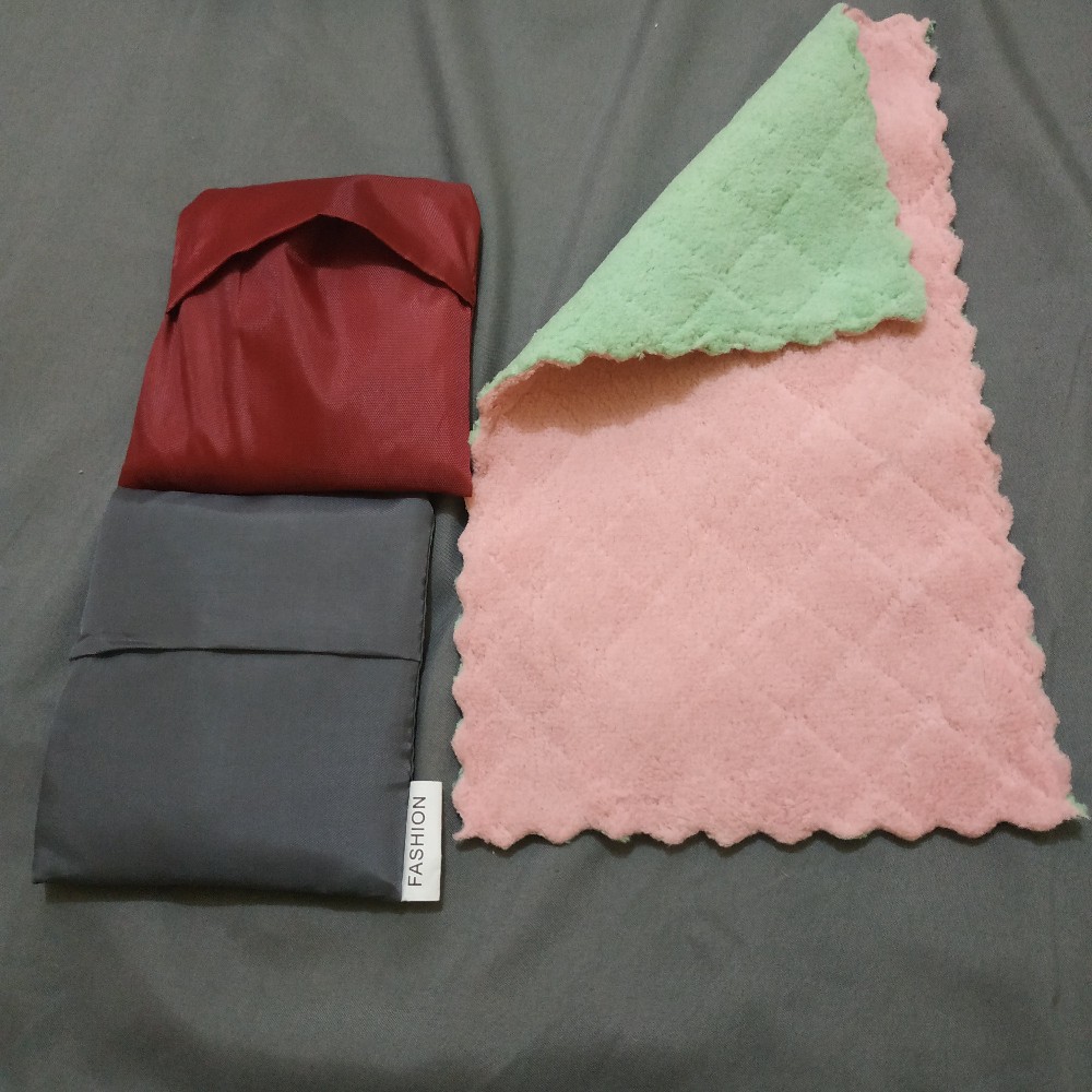 [termurah] Lap Pembersih Peralatan Dapur Kain Lap Piring Kain Lap Tangan Kain Lap Bahan Coral Fleece