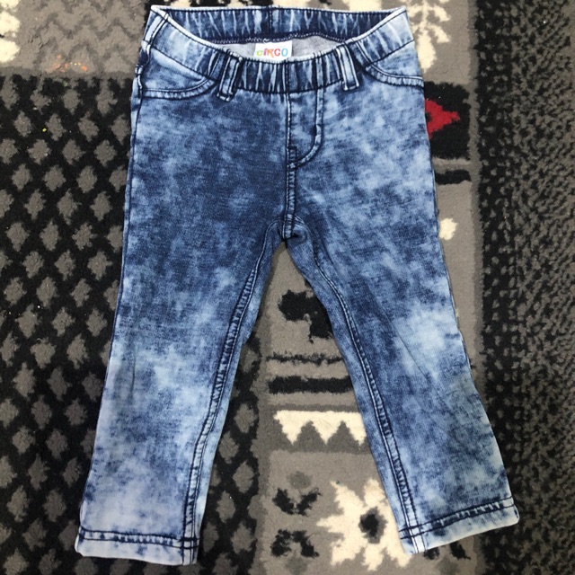 preloved jegging jeans celana leging ketat denim anak perempuan wash circo