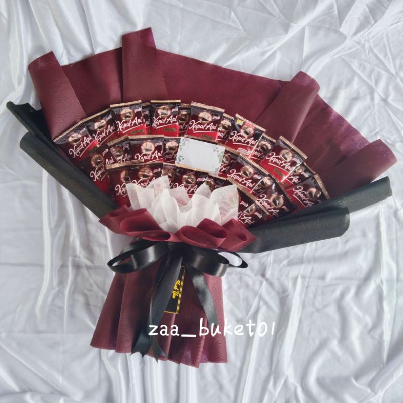 

Buket Kopi Termurah / Buket Kopi Kapal Api Bubuk Tanpa Gula Mini 6gr / Buket Wisuda Cowok / Kado Wisuda