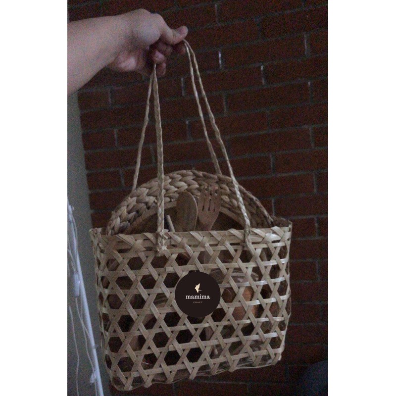 READY STOCK TAS ROTAN | LEBARAN HAMPERS / TAS BAMBU / TAS ANYAMAN / COOKIES / TAS BAMBU / BESEK