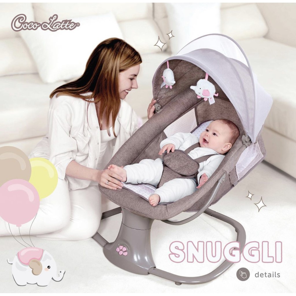 Cocolatte SNUGGLI Baby Swing - Bouncer bayi-Brown