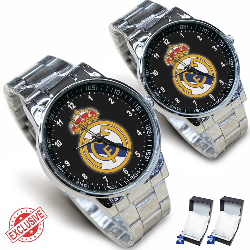 Jam Tangan Rantai Couple REAL MADRID FC - 2 (Special)