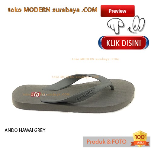 ANDO HAWAI GREY sandal jepit flat casual