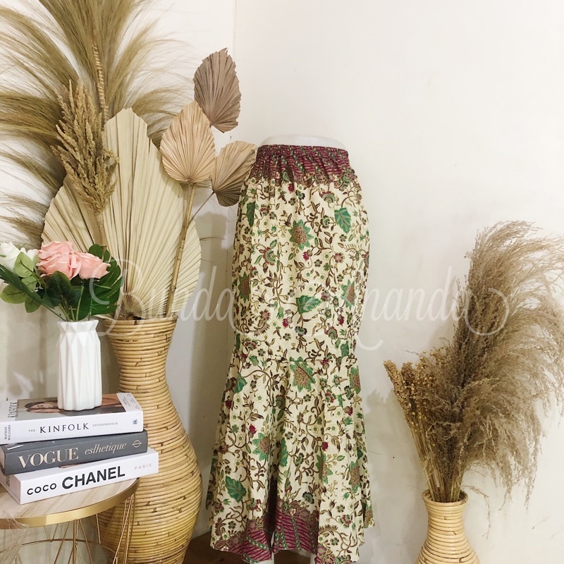 Rok Batik Plisket Duyung-Tunjung Hijau