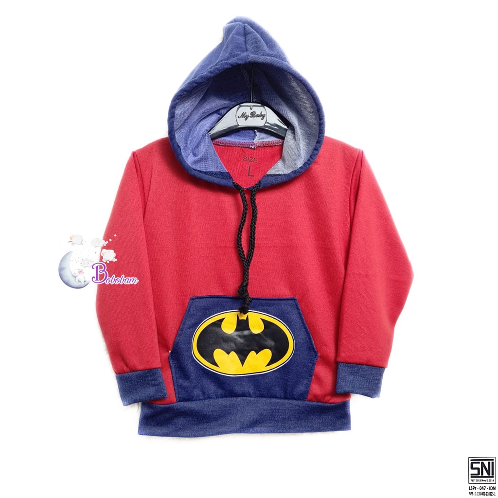 BAJU BAYI BOBOBAM B4TM4N HOODIE ATASAN ANAK LAKI-LAKI HARGA GROSIR