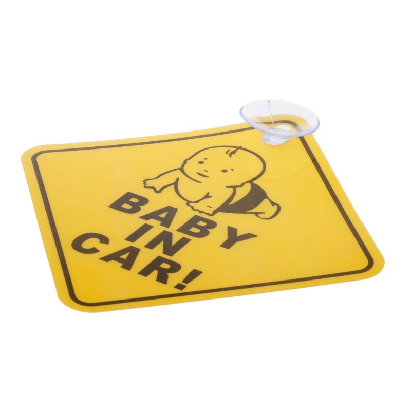 Sun Baby on Board Decal Untuk Keamanan Tanda Mobil Caution Warning Sticker Window Papan Pengumuman Kembali Perekat Diri Mudah Insta