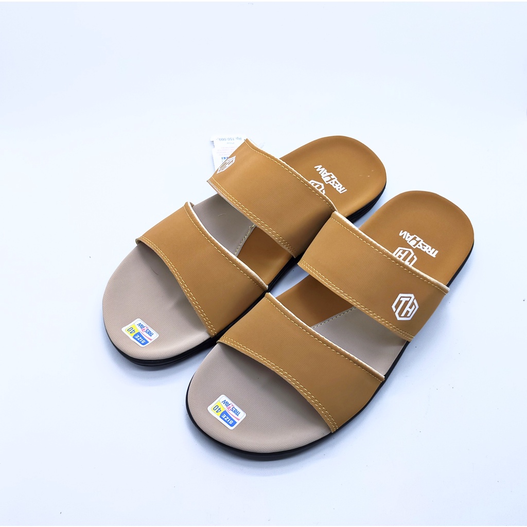 Sandal Selop Pria Treshaw Dua Warna Keren | Sandal Distro | Sandal Kekinian