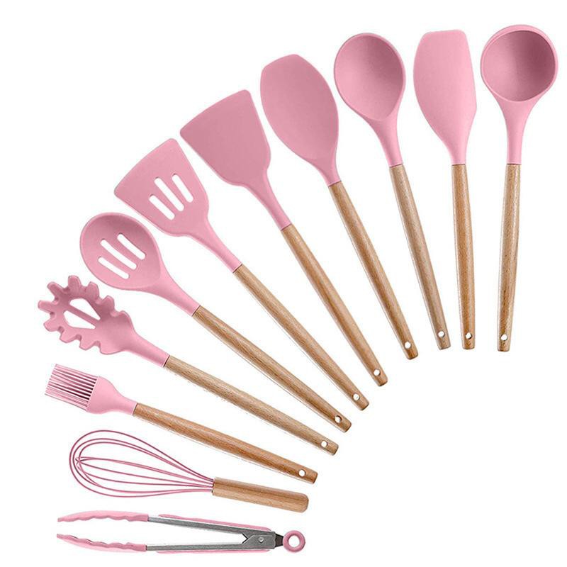 SUTIL SENDOK MASAK SILICONE KITCHEN UTENSILS SET 12 PCS/SET