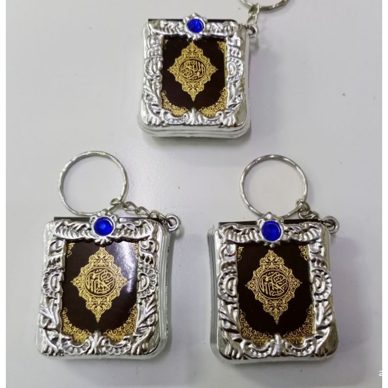 Gantungan kunci Al Quran Silver/Gold isi 12pcs
