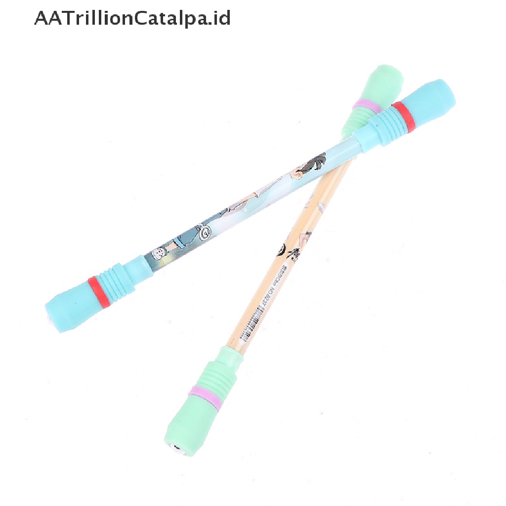 (AATrillionCatalpa) 1pc Mainan Pensil Putar Motif Kartun Lucu Untuk Perlengkapan Sekolah