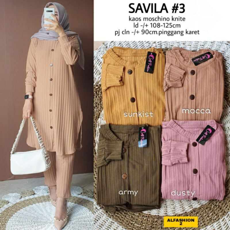 Setelan Savila set 2 dan Savila set #3 Melar Tebal Adem Bigsize Murah Kekinian Best Seller