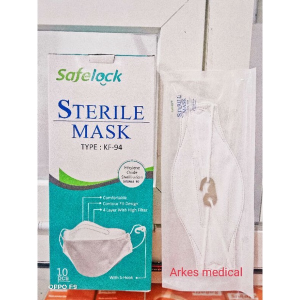 Masker KF94 Safelock isi 10 steril