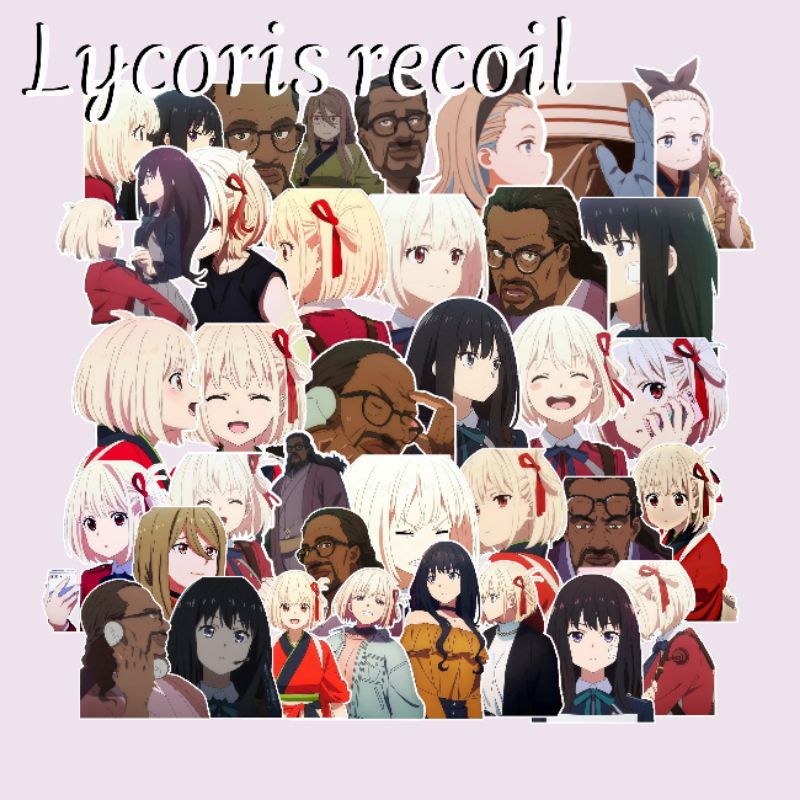 

STICKER CHISATO NISHIKIGI LYCORIS RECOIL 9PCS [WATERPROOF]