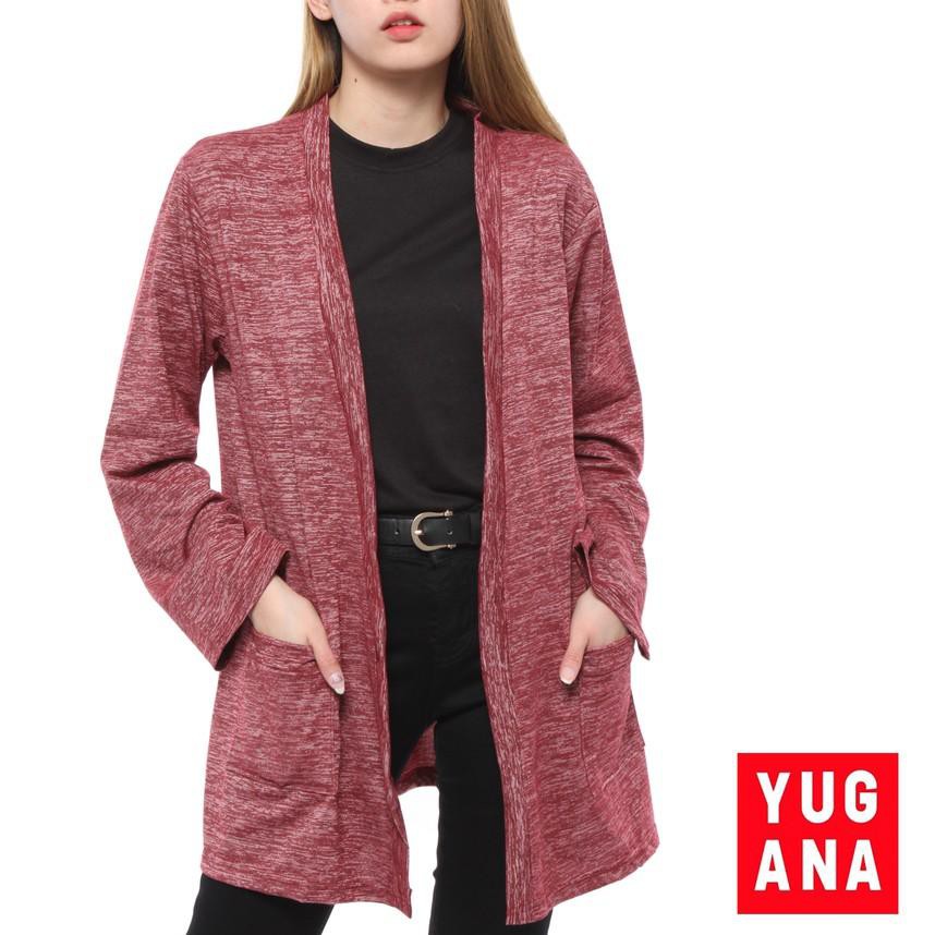 ➨ BL- CRGIGI Cardigan Oversize Wanita Lengan Panjang Polos ◘