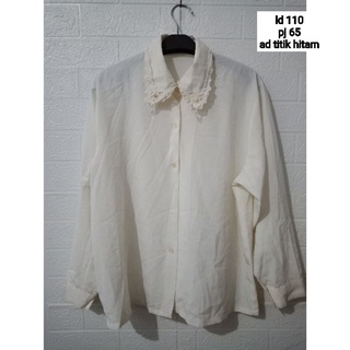 Jual Thrift Kemeja Putih dan blouse putih | Shopee Indonesia