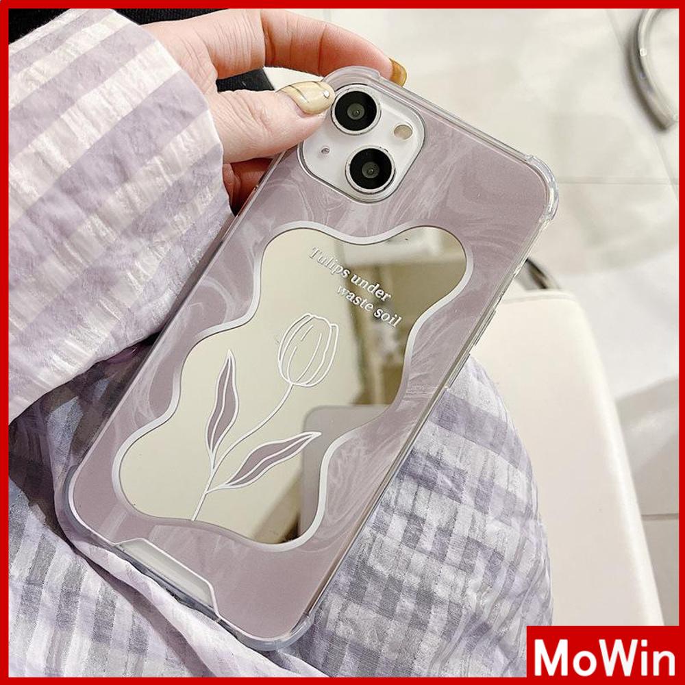 iPhone Case Acrylic Mirror Airbag Shockproof Protection Camera Cute Marble Flower Compatible For iPhone 11 iPhone 13 Pro Max iPhone 12 Pro Max iPhone 7 Plus iPhone x xr xs max