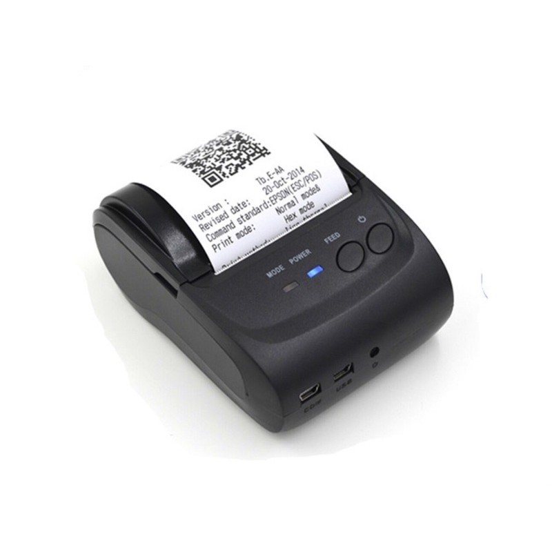 Mini Thermal Printer Bluetooth Zjiang VRtec ZJ-5802/Mini Printer bonus kertas 10roll