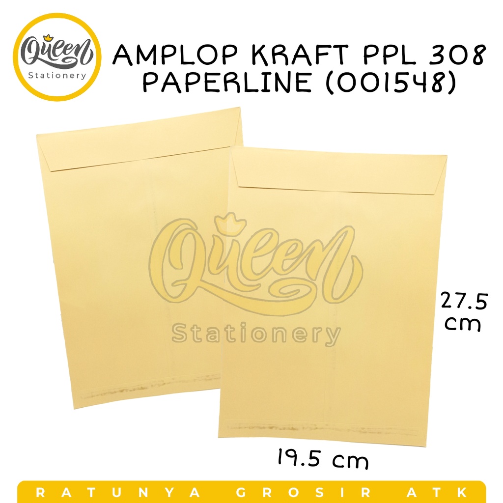 

10 PCS AMPLOP KRAFT 308 PAPERLINE /AMPLOP COKLAT (001548)