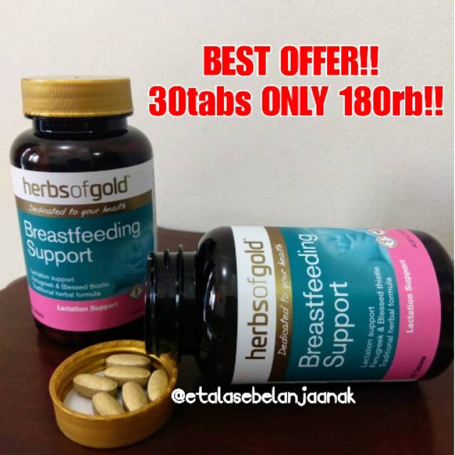 TERMURAH  Herbs of Gold Breastfeeding Support DOUBLE STRENGTH Herbs Of Gold HOG Double Strength
