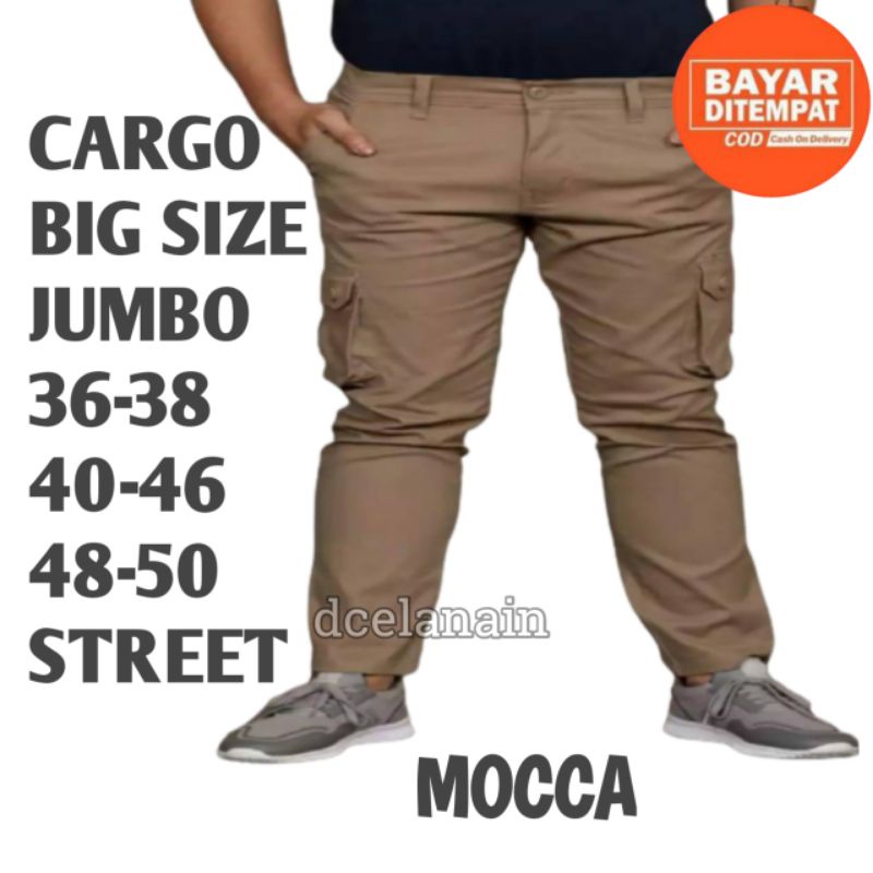 CARGO/PDL JUMBO BIG size 36 - 50 || Celana Cargo Panjang Big Size [COD]