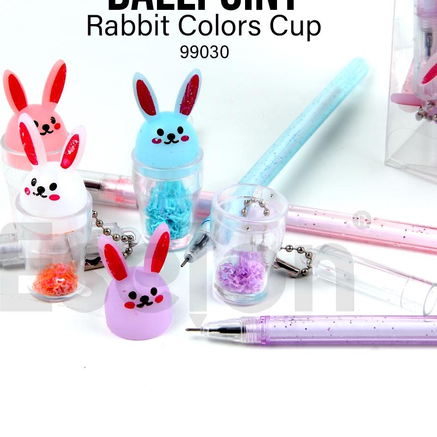 

マ 12pcs pulpen BUNNY CUP 99030 / pulpen gantung kelinci Rabbit Cup Recomend