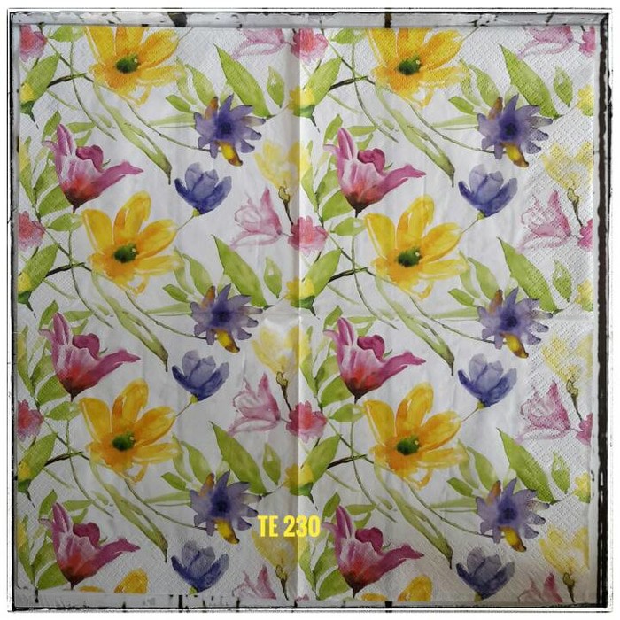 Tisu eropah ukuran 33x33 cm 1 pack= 20 pcs tidak campur motif 059