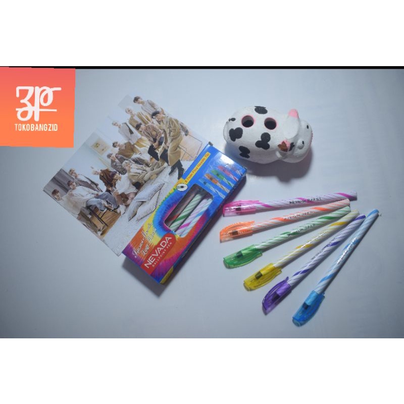 

pulpen/bolpen ulir 12 pcs Nevada Kingsman