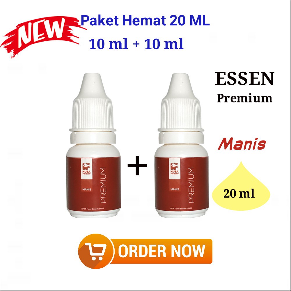 UMPAN MANCING ESSEN PREMIUM GALATAMA IKAN BAWAL DAN MAS BY NUSA FISHING AROMA MANIS 20 ML