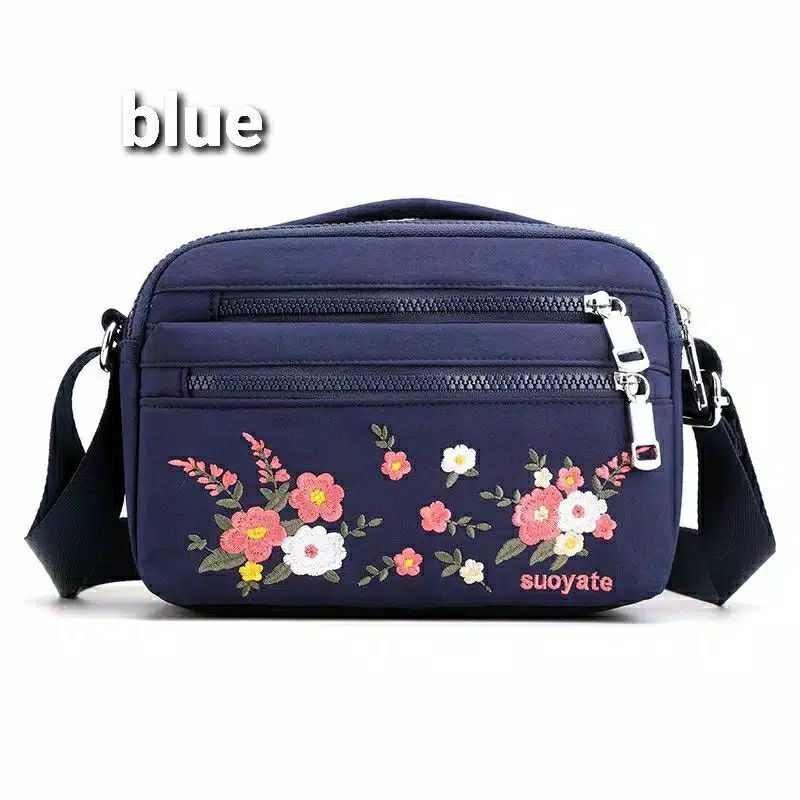 Hot Sale 11.11 Tas Selempang Wanita | Tas Bordir Mikro | Fashion Tas Selempang Casual Small Flower Bordir Beautiful Bag Travel School Bag