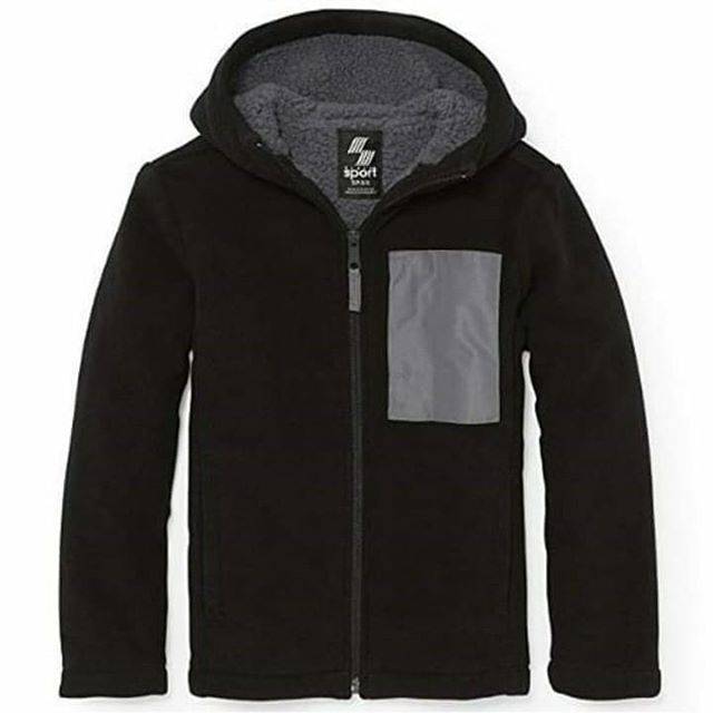 Jaket Hoodie Anak Cowok Place  Hoodie Black