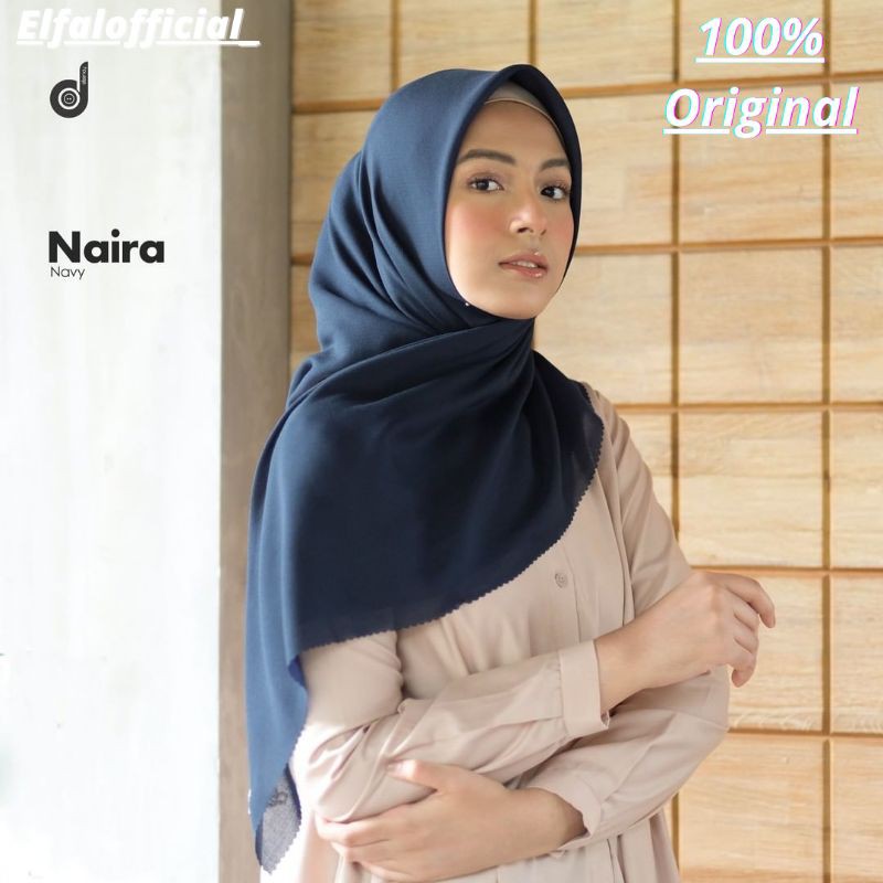 Kerudung Hijab Jilbab Deenay Naira Navy
