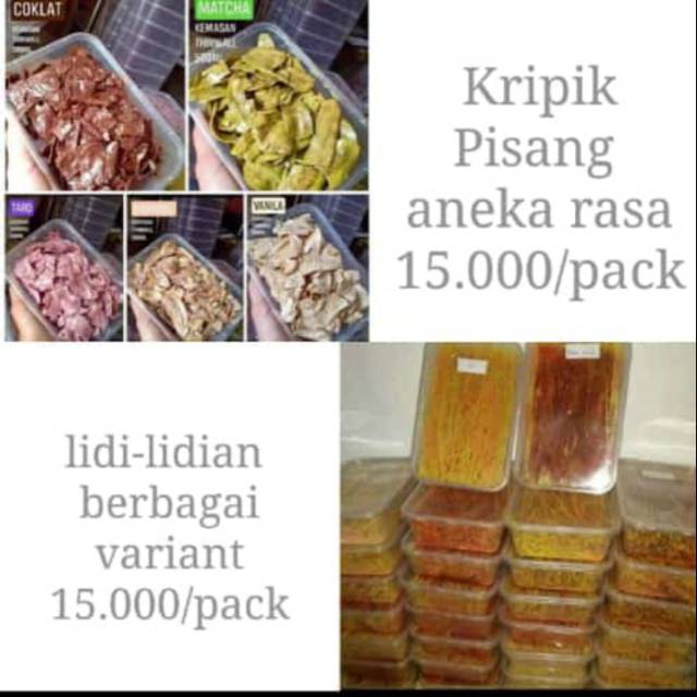 

Lidi-lidian , kripik pisang