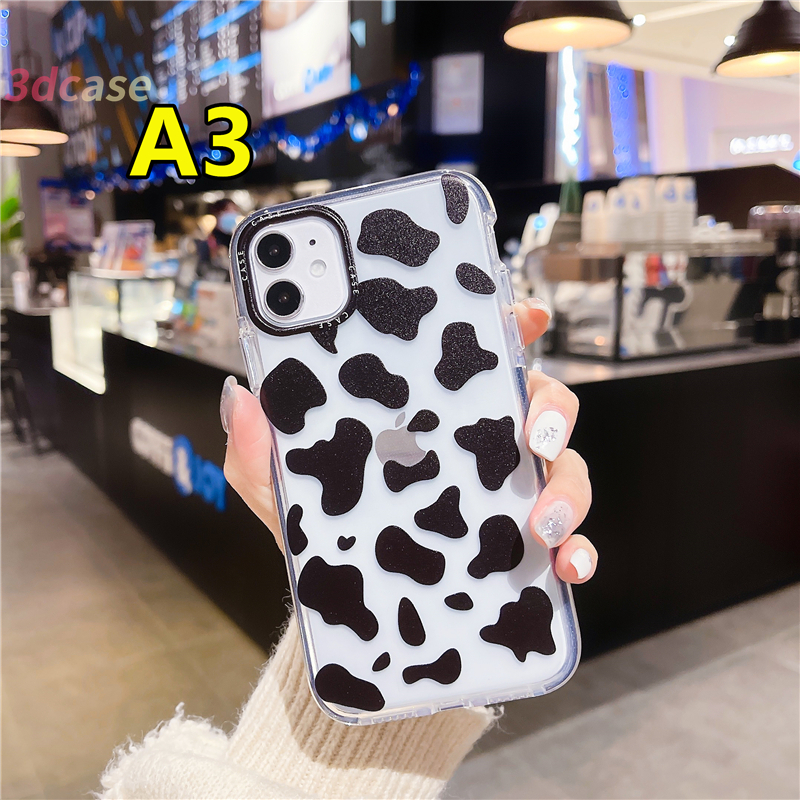 Silicone Case Premium Compatible For iPhone 7 Plus 11 12 mini 12 Pro max 6 6S 7 8 Plus SE 2020 Creativity Cute Black Spots Cover