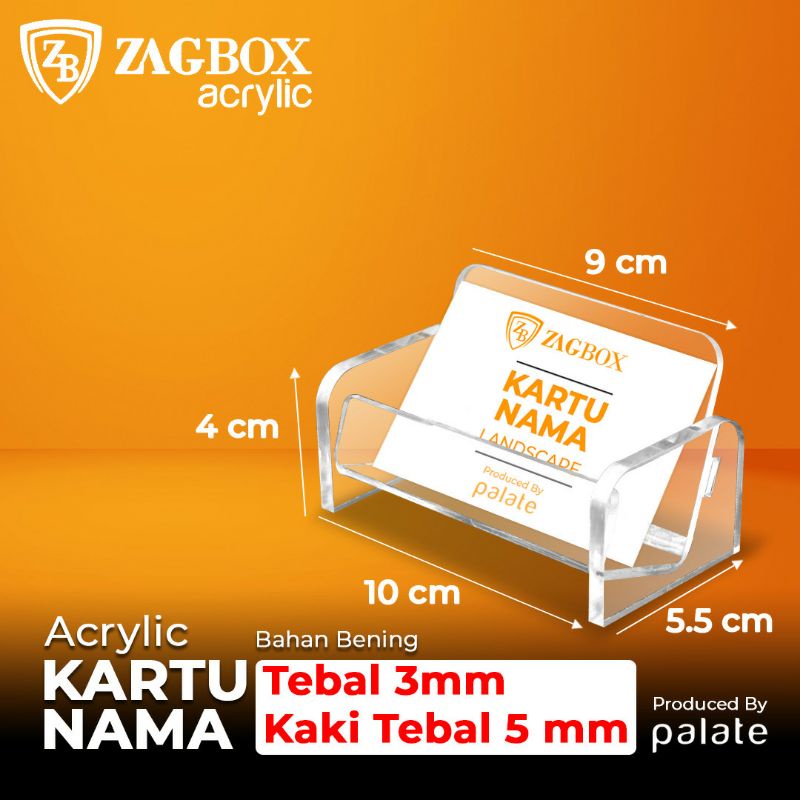 

Acrylic Name Card Holder - Akrilik Tempat Kartu Nama - Model KD