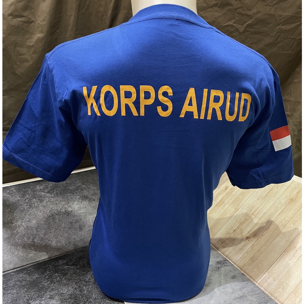 Kaos Katun Polair - Kaos AIRUD - Kaos POLAIRUD Biru