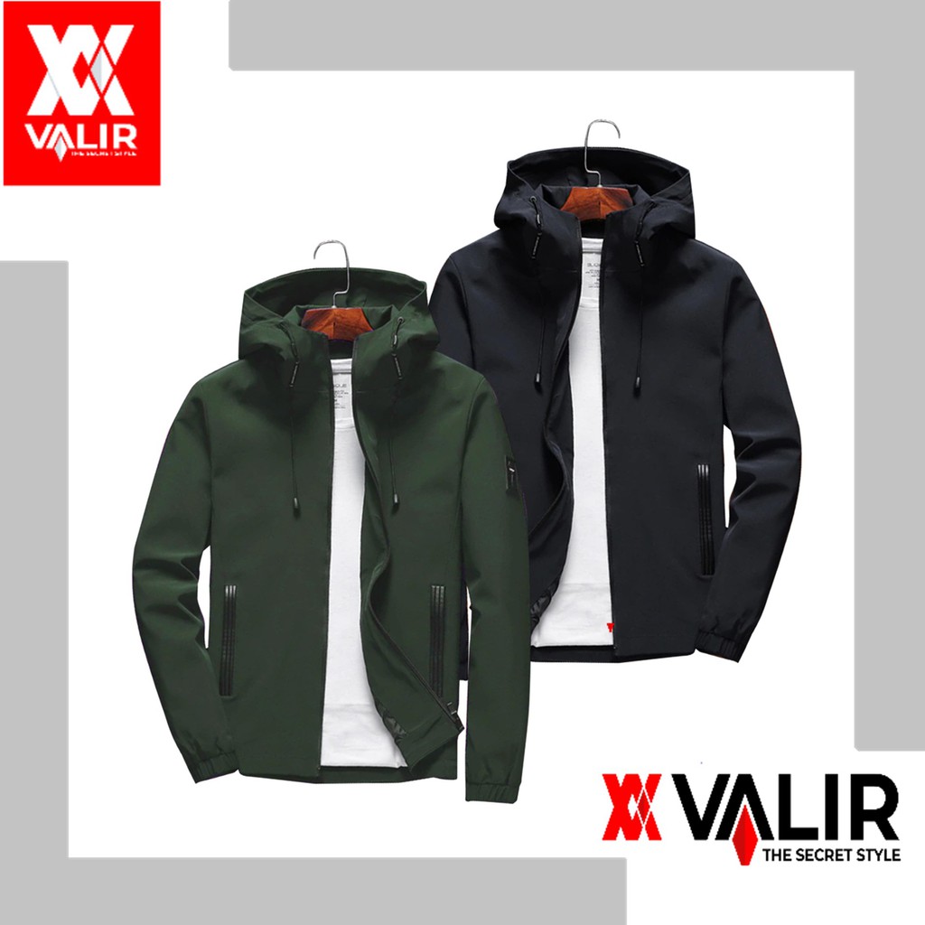 Jaket Pria Seoma Model Bermerk 2021 bahan Taslan Sleting Waterproof - VALIR