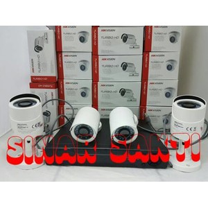 PROMO PAKET CCTV Hikvision 4 Camera 2MP 1080p ( Lengkap tggl pasang)