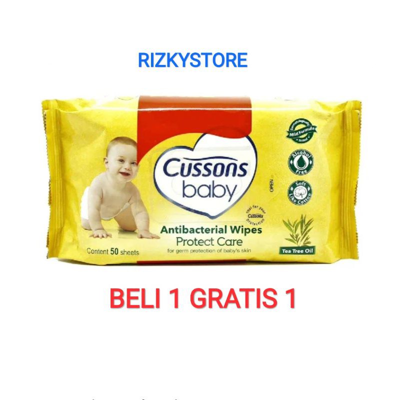 Cussons baby Antibacterial Wipes/ Tisu basah anti bakteri