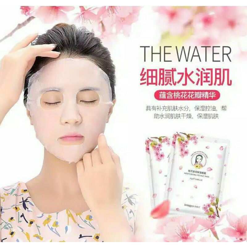 Images Baby Skin Mask|Masker Pelembab Wajah|Masker Bunga Sakura