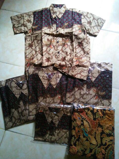 Couple Batik Keluarga Motif Seno Sakti Size Batik Anak Terlengkap