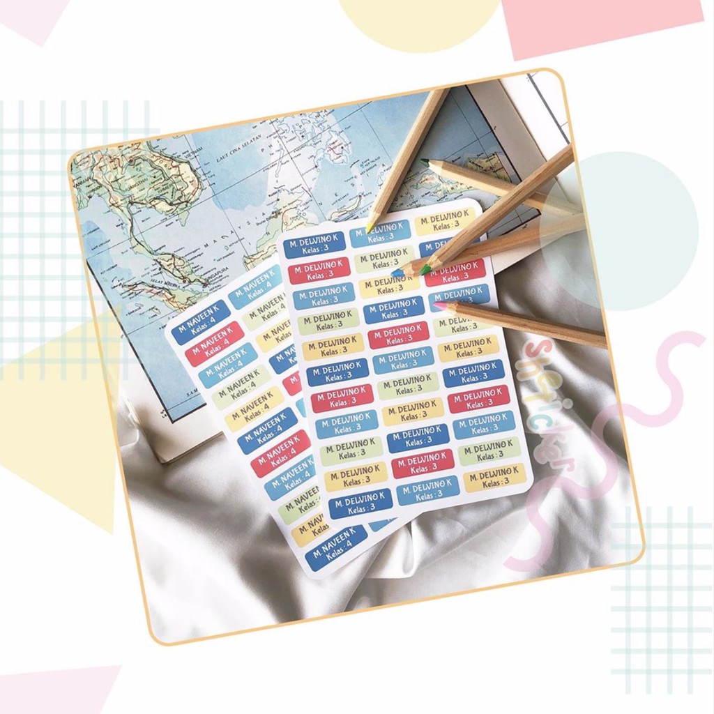 

Label Nama Colorset 1.2 x 3.8 cm