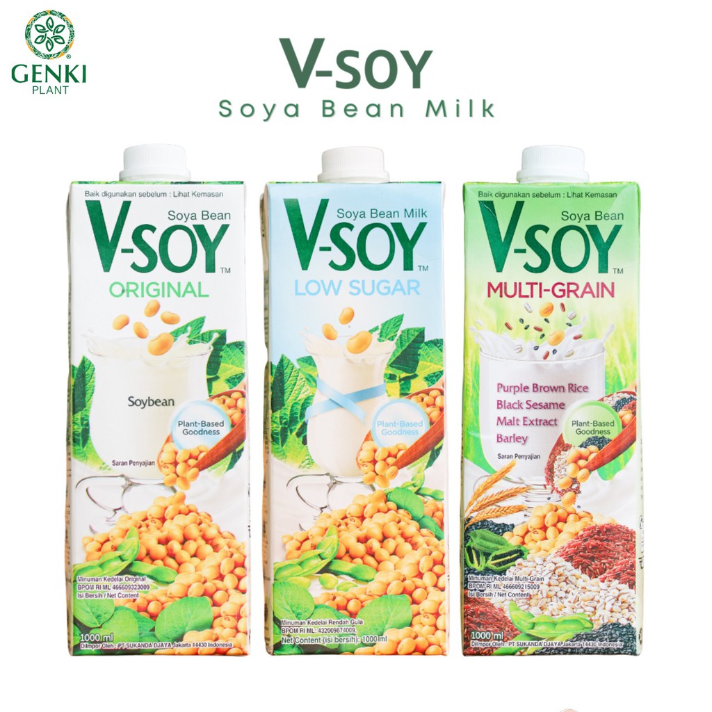 

V-Soy Soy Milk UHT (Susu Kedelai) - 1 L