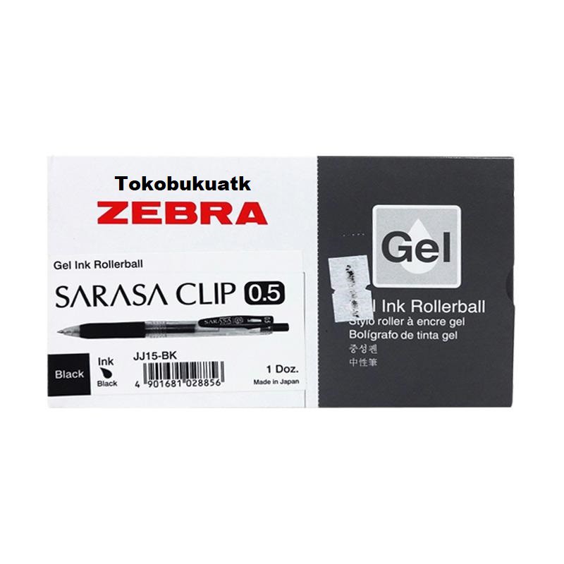 

Pulpen Zebra Sarasa Clip Japan 0.5 Gel Ink Rollerball/ Pulpen Gel