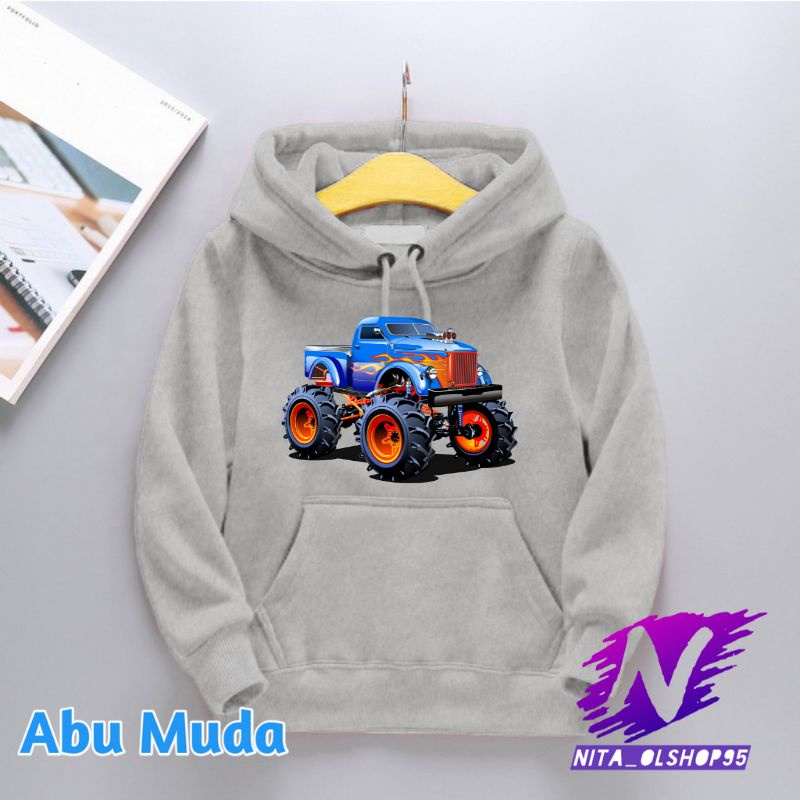 hoodie anak mobil monster